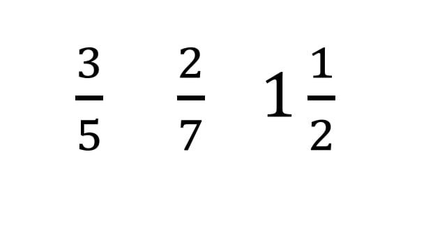 Ordering fractions